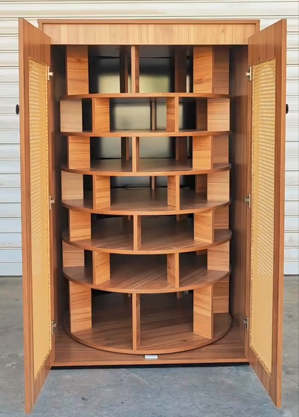 KINTORA 360° Rotating Storage Cabinet – Smart & Stylish Organizer