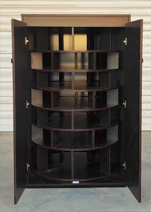 KINTORA 360° Rotating Storage Cabinet – Smart & Stylish Organizer